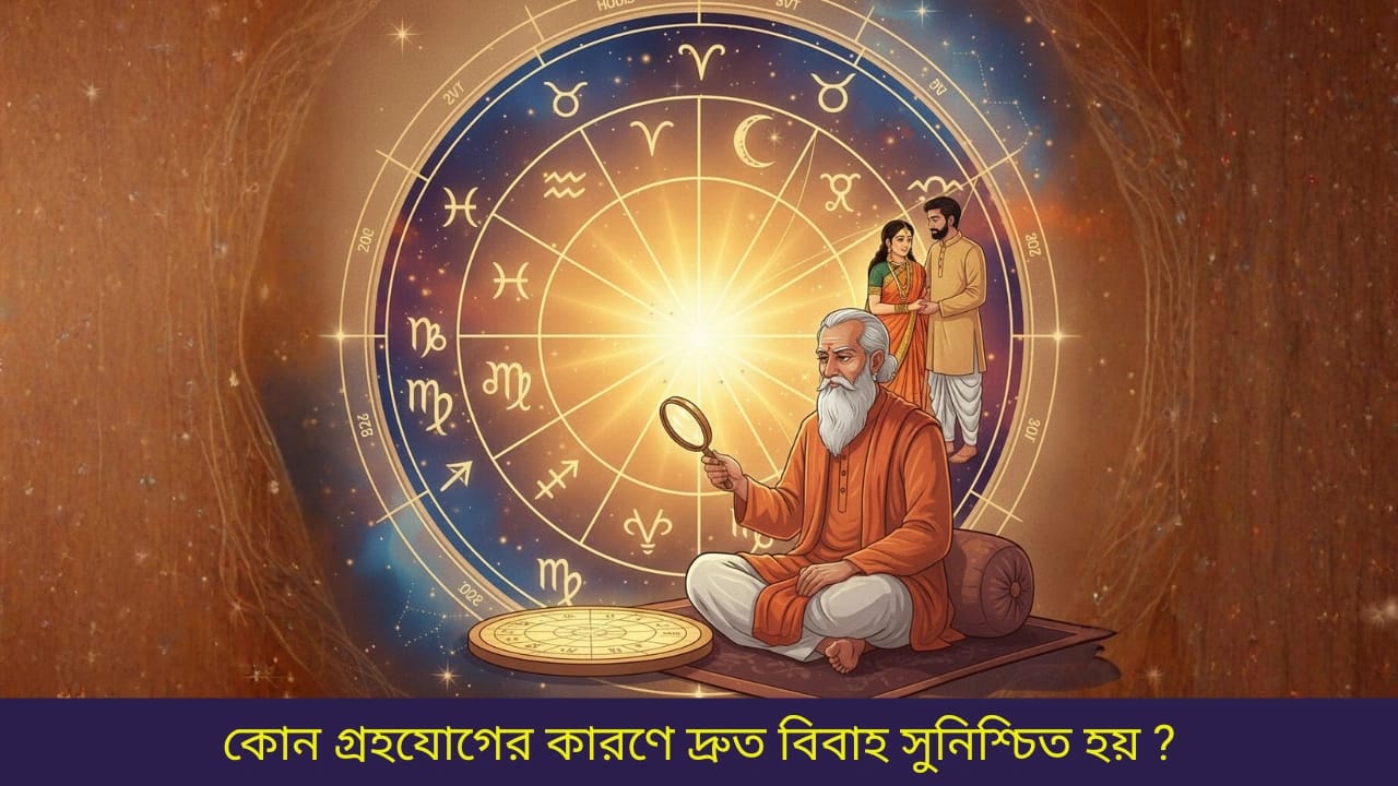 কোন গ্রহযোগের কারণে দ্রুত বিবাহ সুনিশ্চিত হয় ?