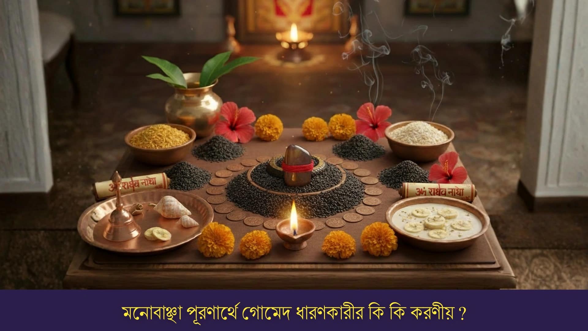 মনোবাঞ্ছা পূরণার্থে গোমেদ ধারণকারীর কি কি করণীয় ?