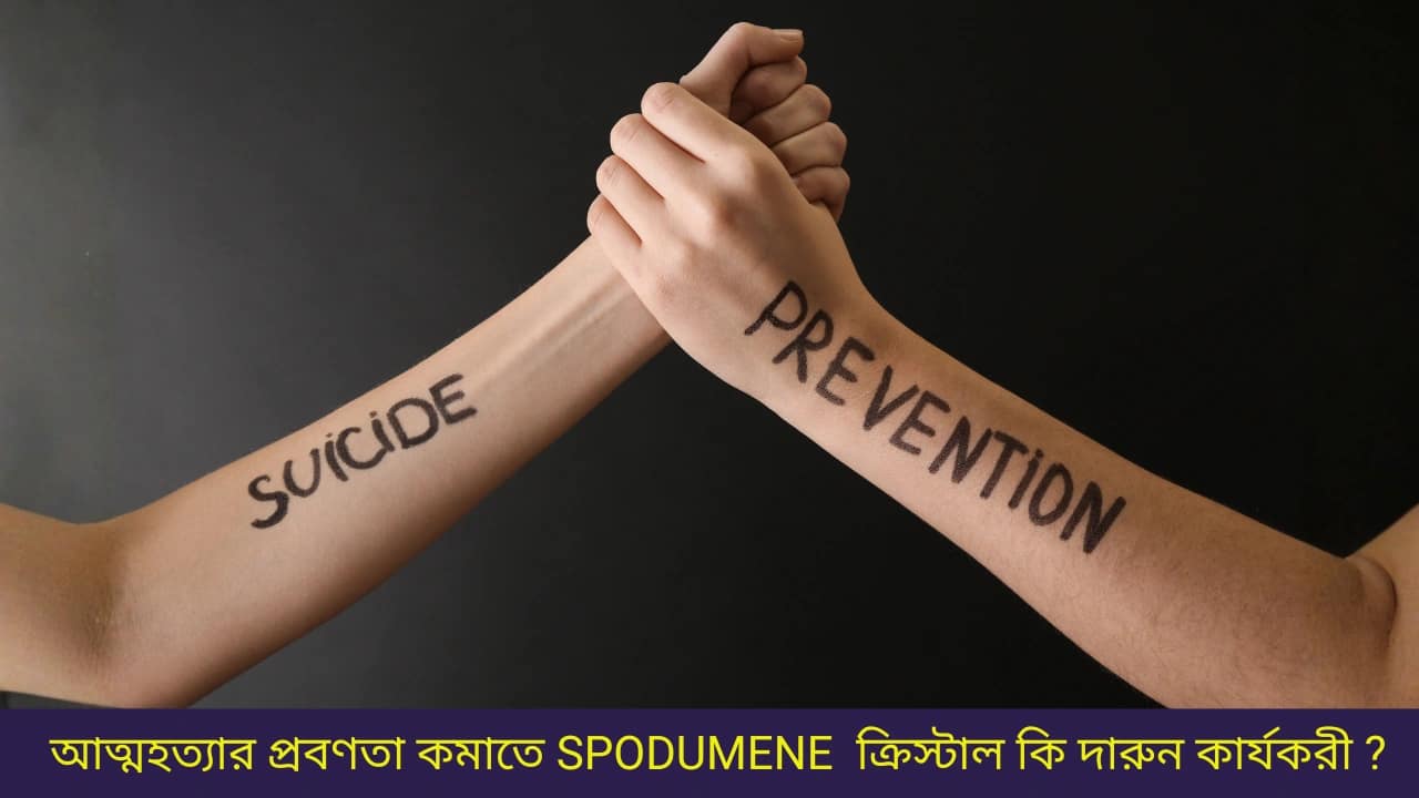আত্মহত্যার প্রবণতা কমাতে SPODUMENE ক্রিস্টাল কি দারুন কার্যকরী ?