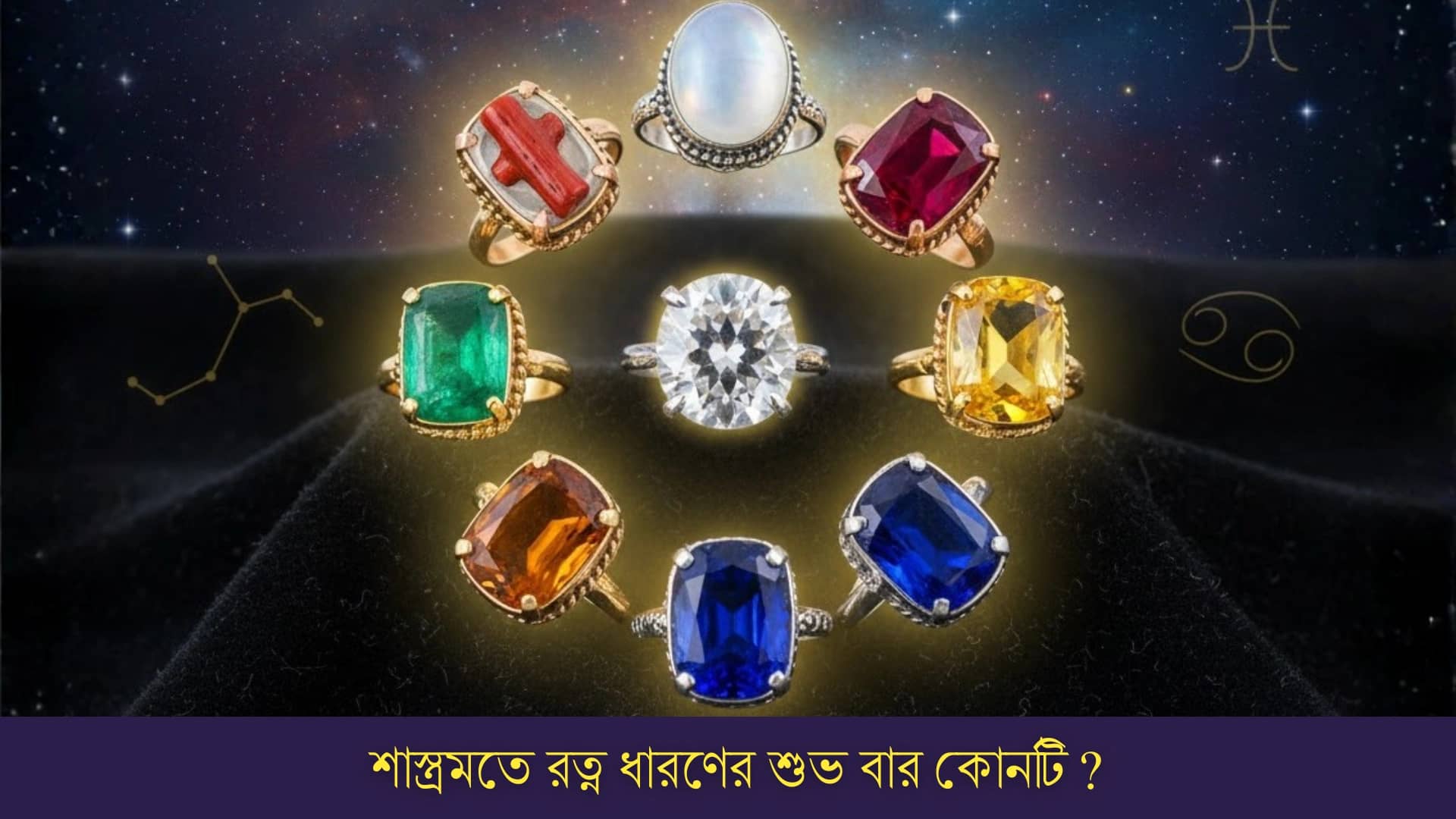 শাস্ত্রমতে রত্ন ধারণের শুভ বার কোনটি